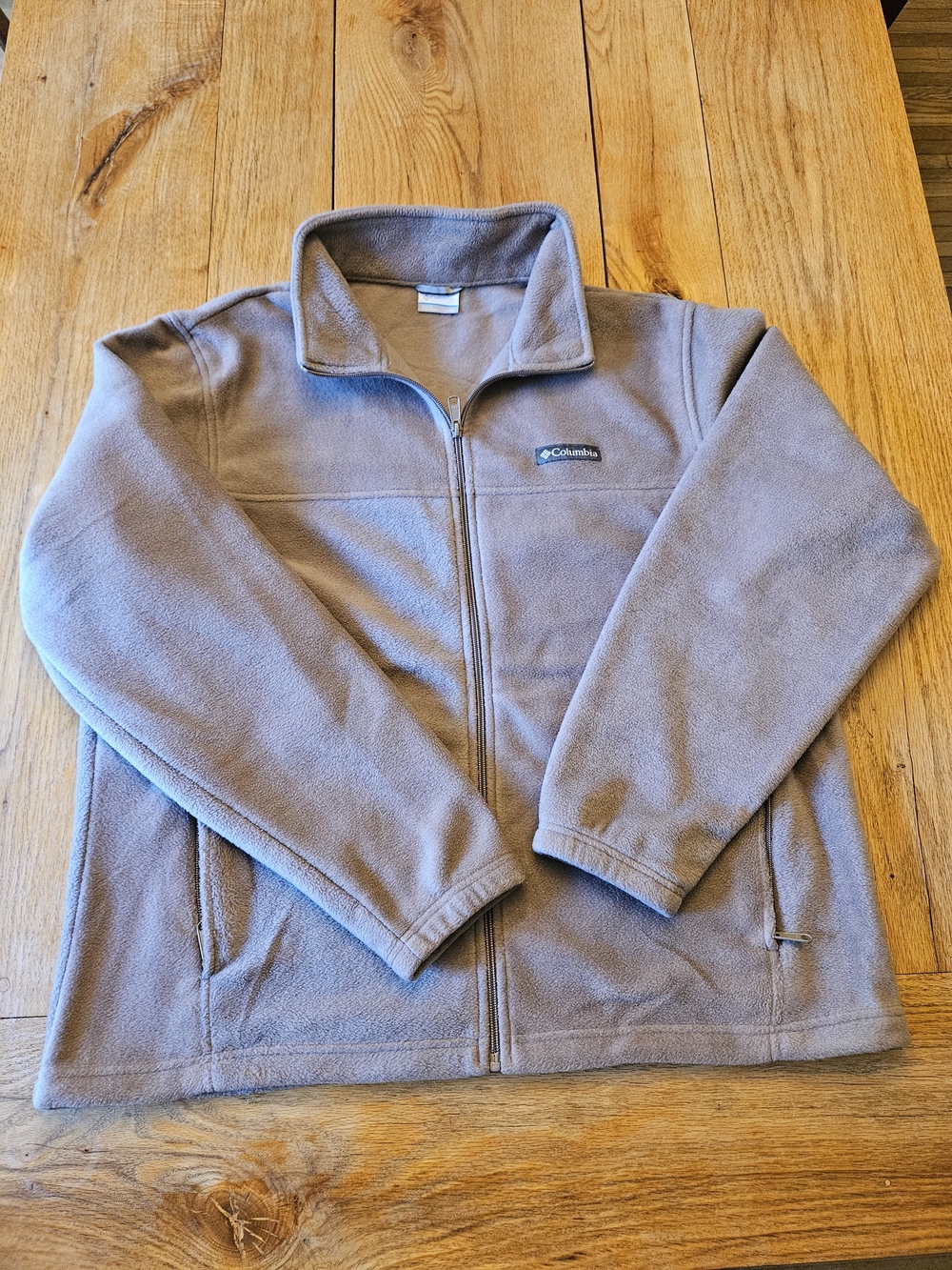 Columbia Full-Zip Fleece Jacket - Taupe Gray